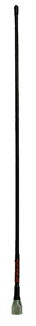 VHF fibreglass whip, black – 144-174MHz, field trim, 5/16″-26TPI female thread, 50W, 2.1dBi – 530mm